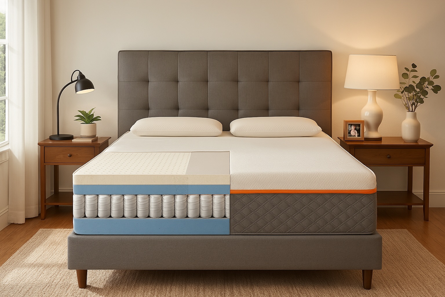 Colchão Zipflex com Molas Ensacadas e Espuma de Látex
