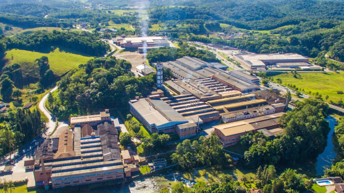 Fábrica da Karsten em Brusque, Santa Catarina.