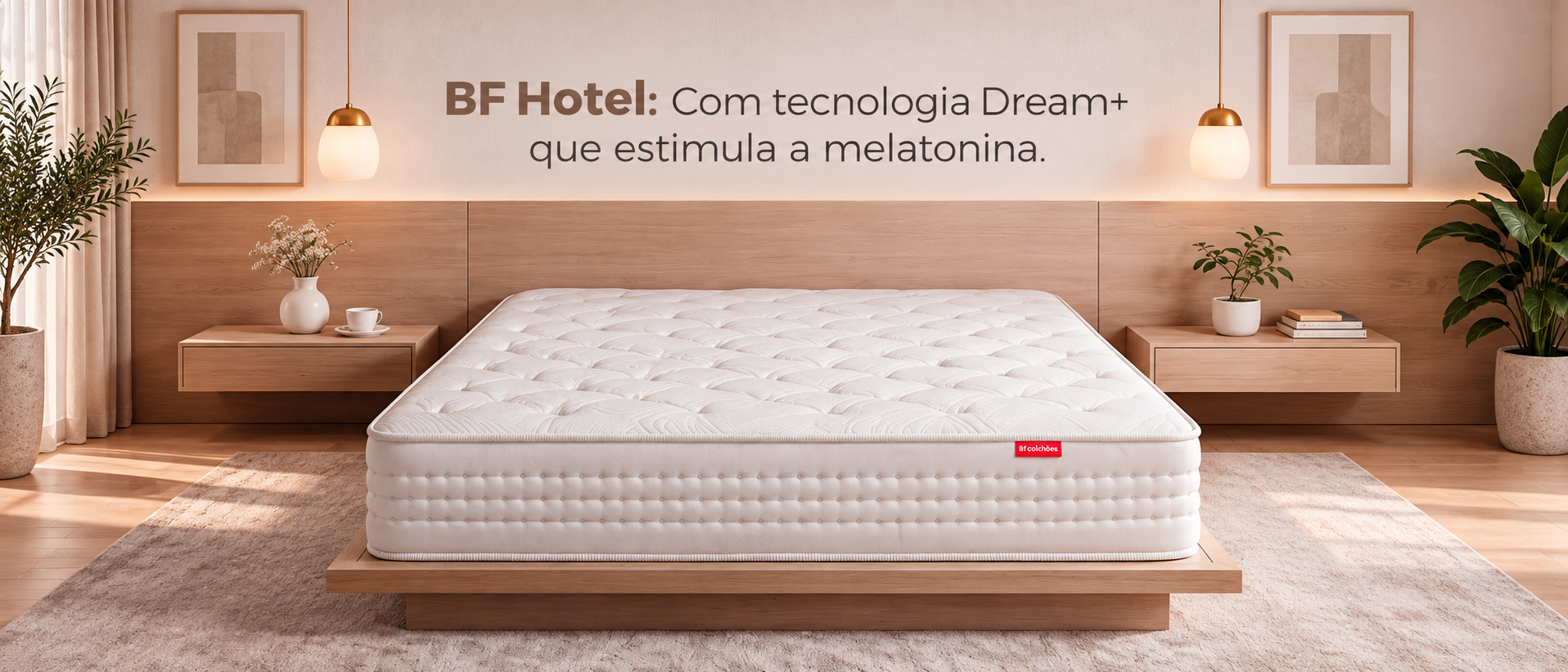 Colchão BF Hotel com melatonina